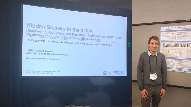 Presentation at IEEE S&P and More